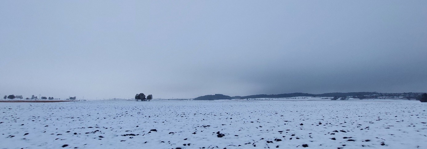 Feld Schnee Lichtbeobachtungen